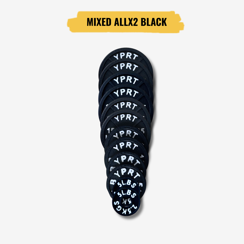 Weight Set - All Black Plates