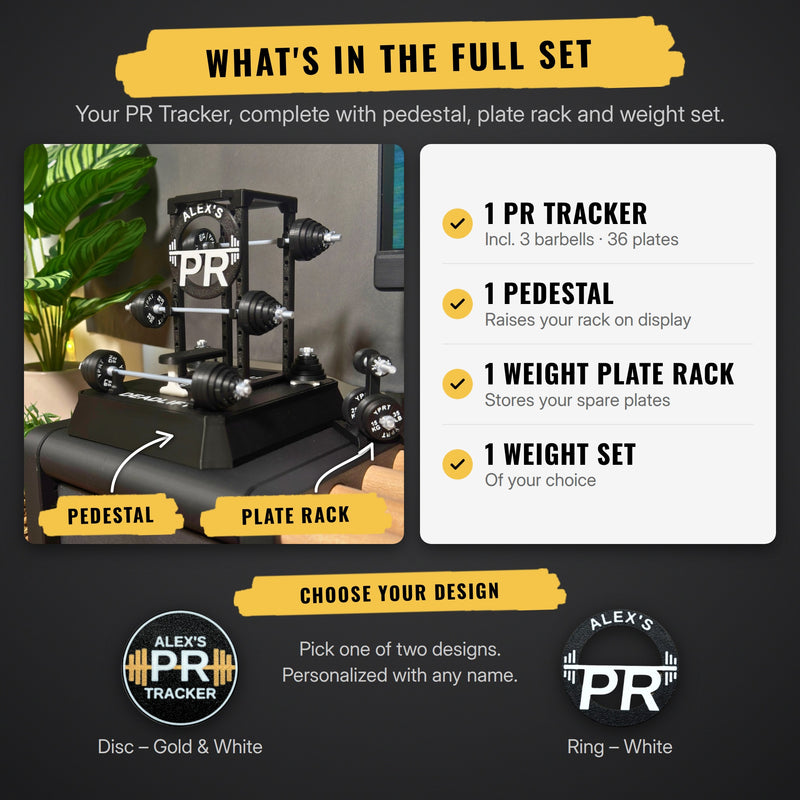 Full Set - Your PR Tracker All Black